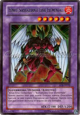 EOJ-IT032 Fenice Sorvegliante Eroe Elementale ultra rara Unlimited (IT) -NEAR MINT-