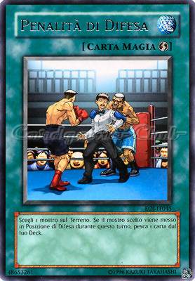 EOJ-IT045 Penalita' di Difesa rara Unlimited (IT) -NEAR MINT-