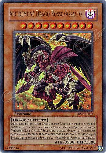 CRMS-IT004 Arcidemone Drago Rosso/Assalto ultra rara 1a Edizione (IT) -NEAR MINT-