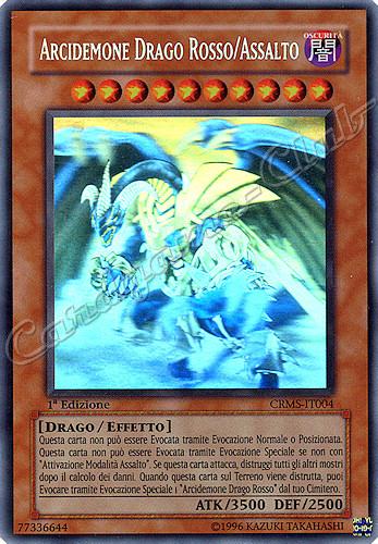 CRMS-IT004 Arcidemone Drago Rosso/Assalto rara ghost 1a Edizione (IT) -NEAR MINT-
