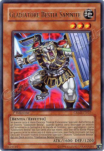 CRMS-IT027 Gladiatore Bestia Samnite rara 1a Edizione (IT) -GOOD-