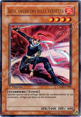 CSOC-IT000 Rosa, Guerriero della Vendetta ultra rara 1a Edizione (IT) -GOOD-