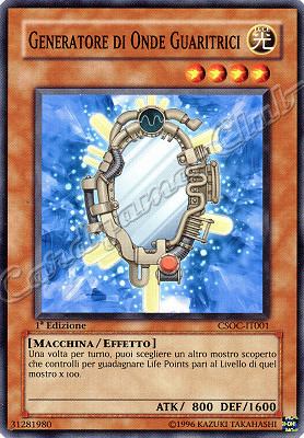 CSOC-IT001 Generatore di Onde Guaritrici comune 1a Edizione (IT) -NEAR MINT-