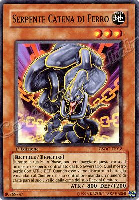 CSOC-IT018 Serpente Catena di Ferro comune 1a Edizione (IT) -NEAR MINT-