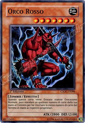 CSOC-IT096 Orco Rosso super rara 1a Edizione (IT) -NEAR MINT-