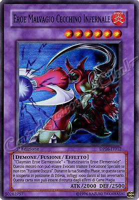 DP06-IT012 Eroe Malvagio Cecchino Infernale super rara 1a Edizione (IT) -GOOD-