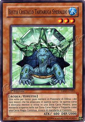 DP07-IT003 Bestia Cristallo Tartaruga Smeraldo comune 1a Edizione (IT) -NEAR MINT-