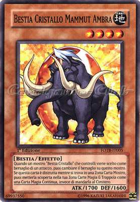 FOTB-IT005 Bestia Cristallo Mammut Ambra comune 1a Edizione (IT) -NEAR MINT-