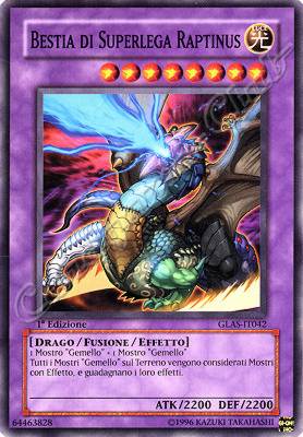 GLAS-IT042 Bestia di Superlega Raptinus comune 1a Edizione (IT) -NEAR MINT-