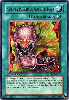 GLAS-IT057 Manica da Battaglia del Gladiatore Bestia rara 1a Edizione (IT) -NEAR MINT-