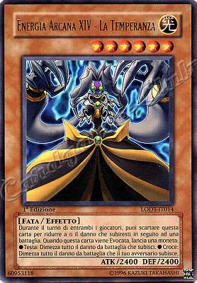 LODT-IT014 Energia Arcana XIV-La Temperanza rara 1a Edizione (IT)  -GOOD-