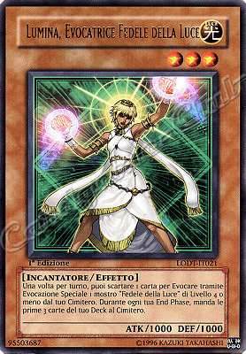 LODT-IT021 Lumina, Evocatrice Fedele della Luce rara 1a Edizione (IT)  -GOOD-