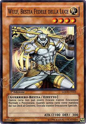 LODT-IT023 Wulf, Bestia Fedele della Luce super rara 1a Edizione (IT) -NEAR MINT-