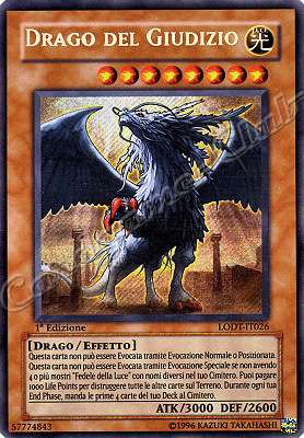 LODT-IT026 Drago del Giudizio rara segreta 1a Edizione (IT) -NEAR MINT-