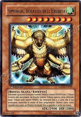 LODT-IT039 Simorgh, Volatile dell'Eredita' rara 1a Edizione (IT) -NEAR MINT-
