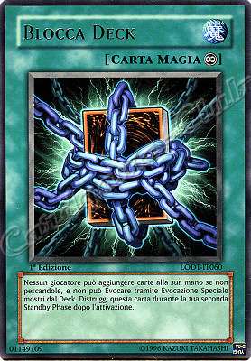 LODT-IT060 Blocca Deck rara 1a Edizione (IT) -NEAR MINT-