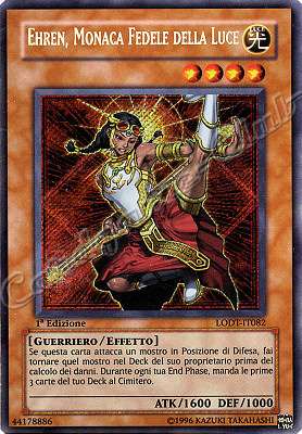 LODT-IT082 Ehren, Monaca Fedele della Luce rara segreta 1a Edizione (IT) -NEAR MINT-