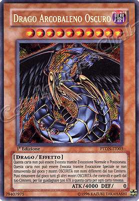PTDN-IT003 Drago Arcobaleno Oscuro rara segreta 1a Edizione (IT) -NEAR MINT-