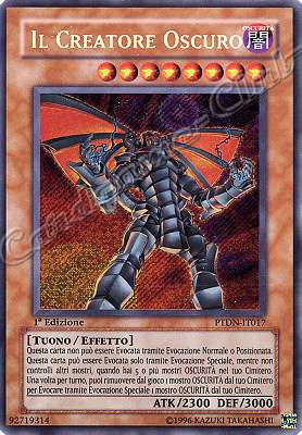 PTDN-IT017 Il Creatore Oscuro rara segreta 1a Edizione (IT)  -PLAYED-