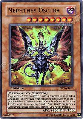 PTDN-IT018 Nephthys Oscura ultra rara 1a Edizione (IT)  -GOOD-