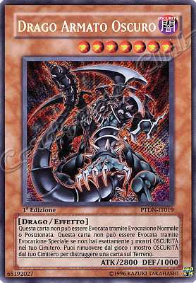 PTDN-IT019 Drago Armato Oscuro rara segreta 1a Edizione (IT) -PLAYED-