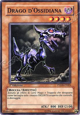 PTDN-IT023 Drago d'Ossidiana comune 1a Edizione (IT) -NEAR MINT-