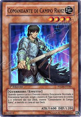 PTDN-IT030 Comandante di Campo Rahz super rara 1a Edizione (IT) -GOOD-
