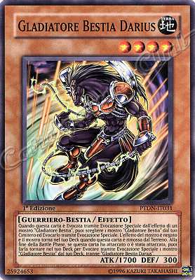 PTDN-IT031 Gladiatore Bestia Darius comune 1a Edizione (IT) -NEAR MINT-
