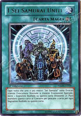 PTDN-IT059 I Sei Samurai Uniti rara 1a Edizione (IT) -NEAR MINT-