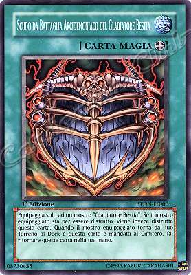 PTDN-IT060 Scudo da Battaglia Arcidemoniaco del Gladiatore Bestia comune 1a Edizione (IT) -NEAR MINT-