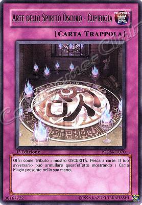 PTDN-IT070 Arte dello Spirito Oscuro-Cupidigia rara 1a Edizione (IT)  -PLAYED-