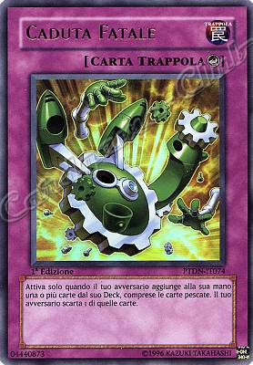 PTDN-IT074 Caduta Fatale ultra rara 1a Edizione (IT)  -GOOD-