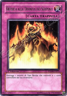 PTDN-IT077 Offerta alla Divinita' dei Serpenti rara 1a Edizione (IT)  -GOOD-