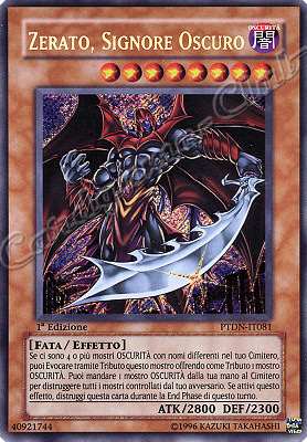 PTDN-IT081 Zerato, Signore Oscuro rara segreta 1a Edizione (IT) -NEAR MINT-