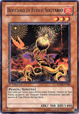 PTDN-IT088 Bocciolo di Fuoco Solitario rara 1a Edizione (IT) -PLAYED-