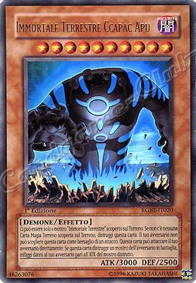 RGBT-IT020 Immortale Terrestre Ccapac Apu ultra rara 1a Edizione (IT) -NEAR MINT-