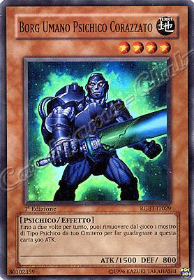 RGBT-IT029 Borg Umano Psichico Corazzato super rara 1a Edizione (IT)  -GOOD-