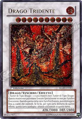 RGBT-IT043 Drago Tridente rara ultimate 1a Edizione (IT) -NEAR MINT-