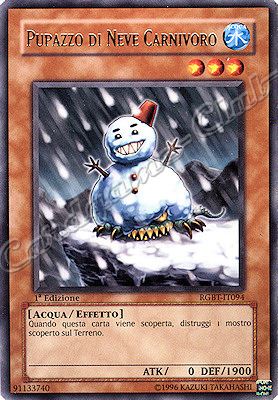 RGBT-IT094 Pupazzo di Neve Carnivoro rara 1a Edizione (IT)  -GOOD-