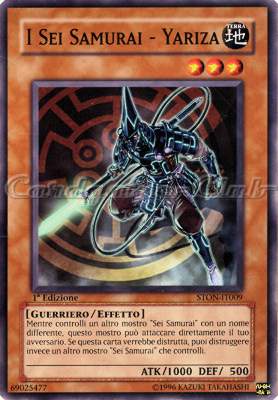 STON-IT009 I Sei Samurai-Yariza comune 1a Edizione (IT) -NEAR MINT-