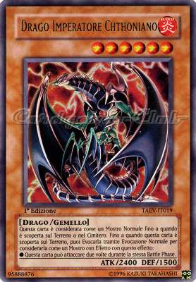 TAEV-IT019 Drago Imperatore Chthoniano ultra rara 1a Edizione (IT)  -GOOD-