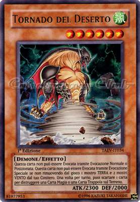 TAEV-IT034 Tornado del Deserto ultra rara 1a Edizione (IT)  -GOOD-