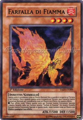 TAEV-IT089 Farfalla di Fiamma super rara 1a Edizione (IT)  -GOOD-