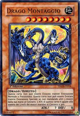TDGS-IT014 Drago Montaggio ultra rara 1a Edizione (IT) -PLAYED-