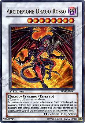 TDGS-IT041 Arcidemone Drago Rosso ultra rara 1a Edizione (IT) -NEAR MINT-