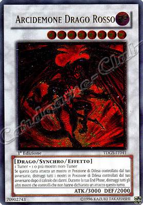 TDGS-IT041 Arcidemone Drago Rosso rara ultimate 1a Edizione (IT) -NEAR MINT-