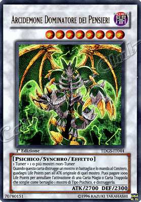 TDGS-IT044 Arcidemone Dominatore dei Pensieri ultra rara 1a Edizione (IT) -NEAR MINT-