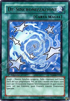 TDGS-IT049 De-Sincronizzazione rara 1a Edizione (IT) -NEAR MINT-