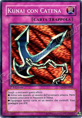 TDGS-IT098 Kunai con Catena super rara 1a Edizione (IT) -NEAR MINT-