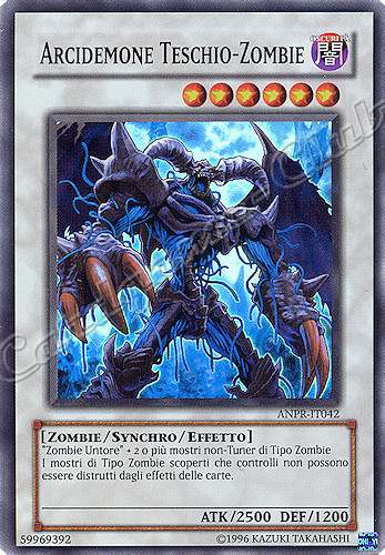ANPR-IT042 Arcidemone Teschio-Zombie super rara Unlimited (IT) -NEAR MINT-